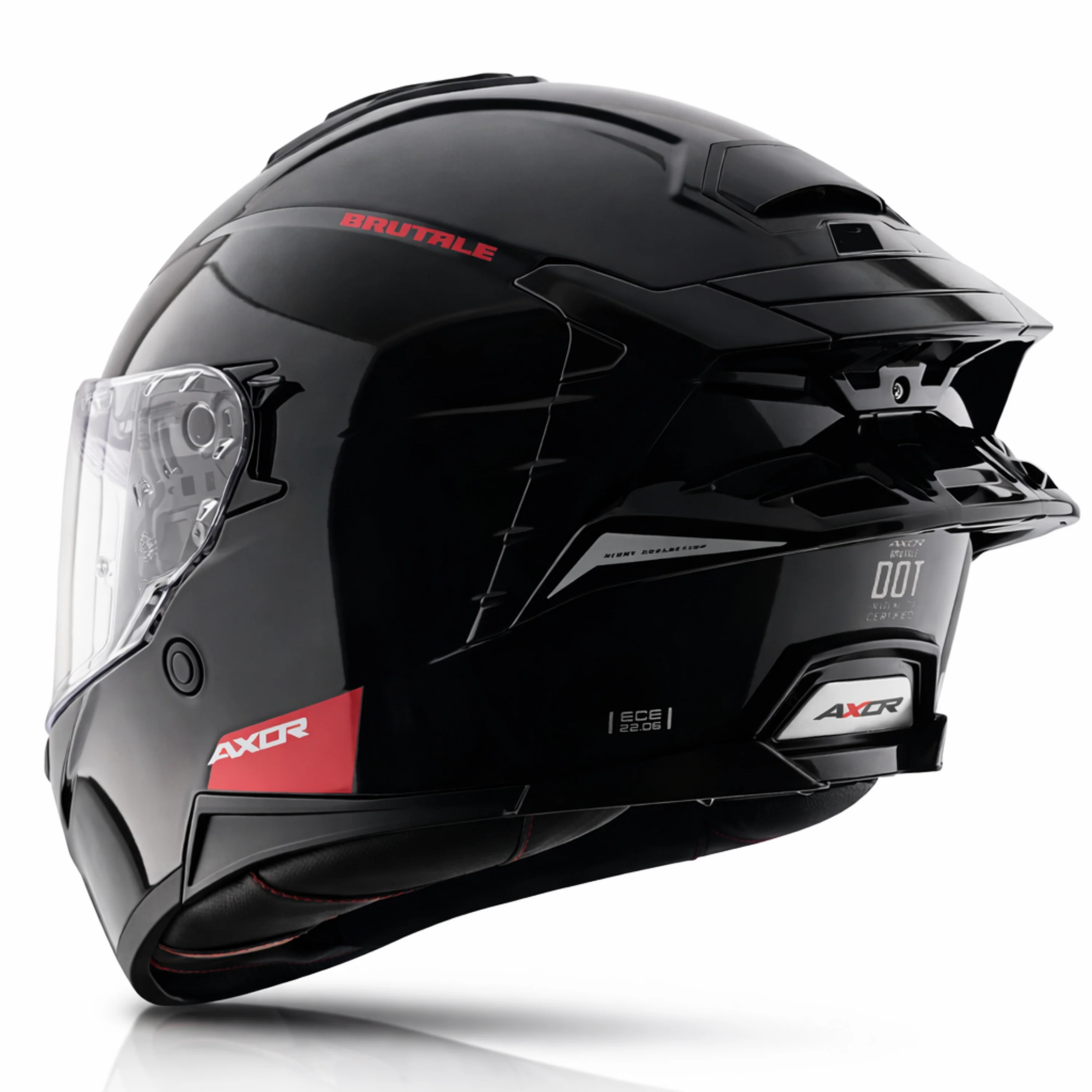 Brutale Solid Colors Dual Spoiler Helmet - Image 10