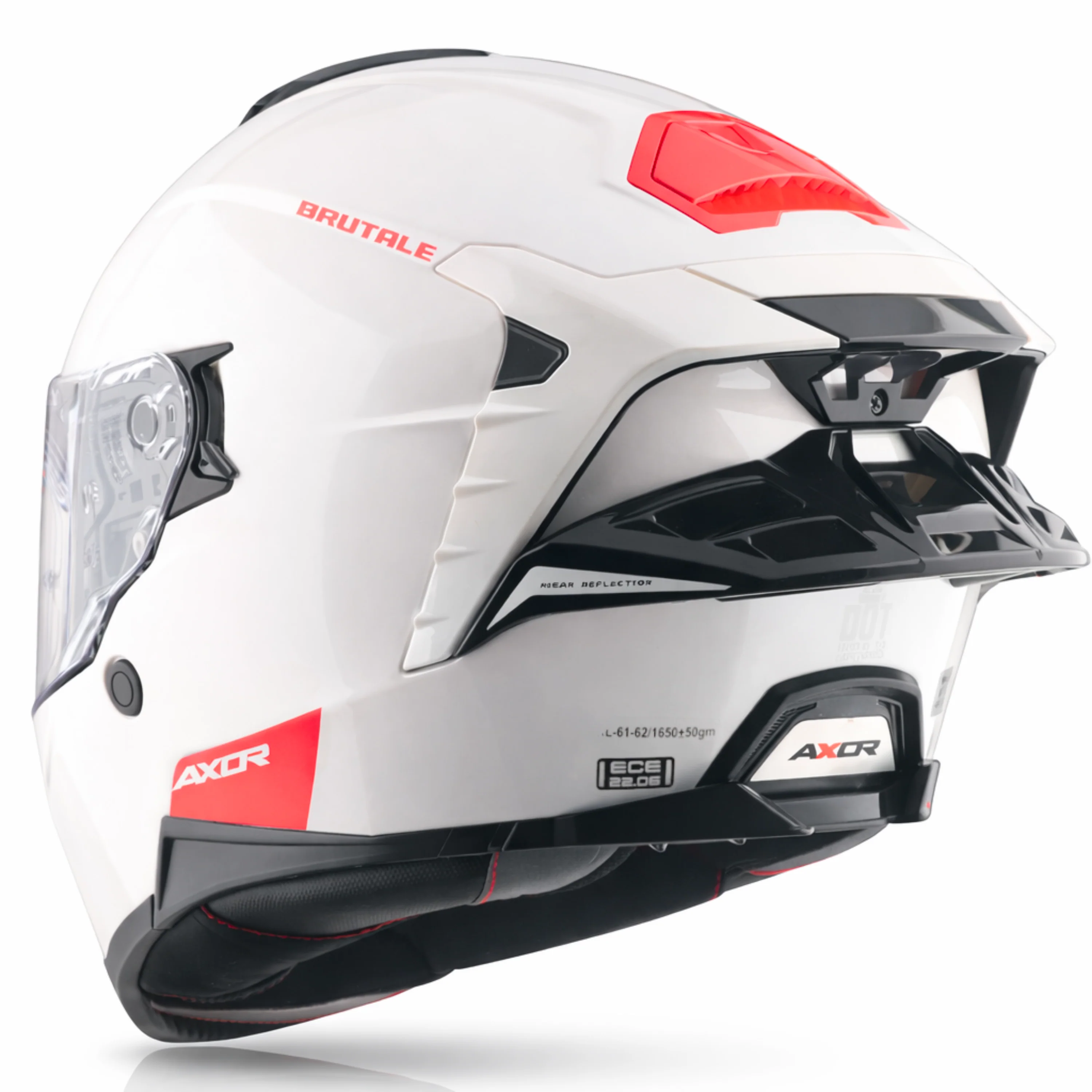 Brutale Solid Colors Dual Spoiler Helmet - Image 26
