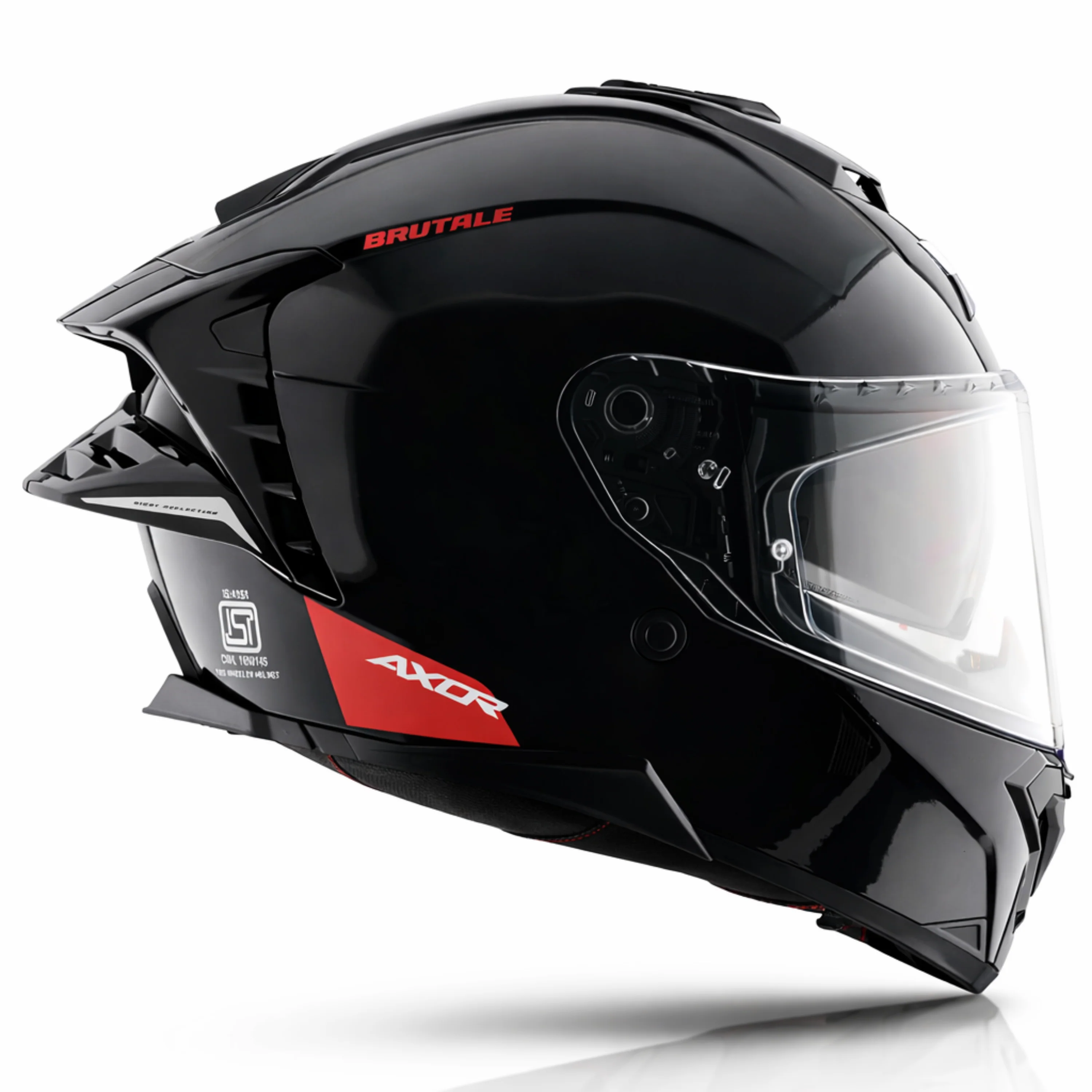 Brutale Solid Colors Dual Spoiler Helmet - Image 7